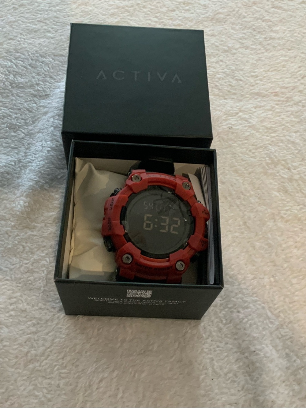 Activa Men's Red Digital Sport Watch